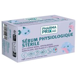 Sérum Physiologique Unidose pour lavage ophtalmique, auriculaire, des plaies et l'inhalation (40 x 5 ml)