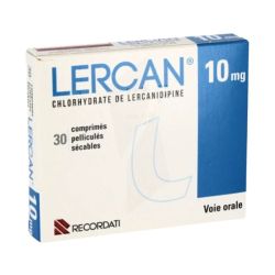 Lercan 10 Mg comprimé Pelliculé Sécable Boîte de 90
