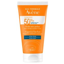 Avène Solaire Fluide ultra-léger sans parfum SPF50+ pénétration rapide (50 ml)
