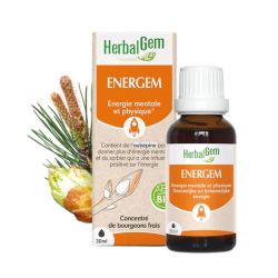 Herbalgem Energem Bio Energie Mentale et Physique Gouttes 30Ml