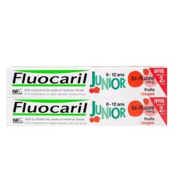 Fluocaril Junior Gel Fruits Rouges 6/12Ans 2*75Ml