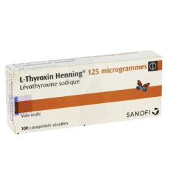 L-Thyroxin Henning 125 Μg Comprimé Sécable Plaquette/100