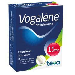 Teva Vogalène 15 mg gélules (x20)