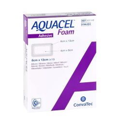 Convatec Aquacel Foam Pansements Adhésifs 8 x 13 cm (Boîte De 10)