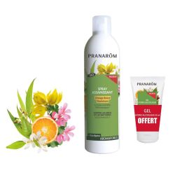 Pranarom Aromaforce Spray Assainissant Orange Douce + Gel hydro-alcoolique offert (150 ml + 50 ml)