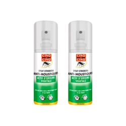 Cinq Sur Cinq Spray Anti-Moustiques Citriodora Spray 100 ml (lot de 2)