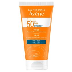 Avène Solaire Fluide ultra-léger SPF50+ absorption rapide, peaux sensibles (50 ml)