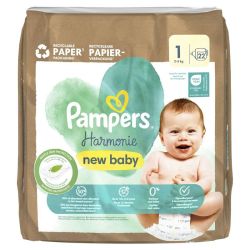 Pampers Harmonie New Baby couches Taille 1 2-5 kg (x 22)