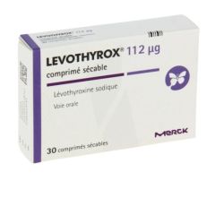Levothyrox 112 Μg comprimé Sécable Plaquette/90