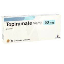 Topiramate Viatris 50 mg, 28 comprimés pelliculés