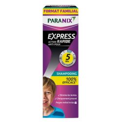 Paranix Express 5 Minutes Shampooing anti-poux sans insecticide + peigne (300 ml)