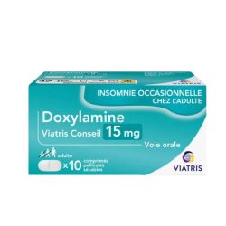 Doxylamine 15Mg Insomnie Occasionnelle Adulte x10 comprimés