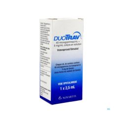 Duotrav 40Mcg/5Mg/Ml Col 2,5Ml