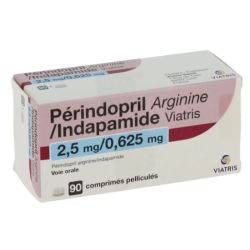 PERINDOPRIL ARGININE/INDAPAMIDE 2 MG/0,625 MG VIATRIS 90 COMPRIMÉS