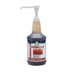 Audevard Povidum Scrub savon désinfectant pour chevaux, chiens et chats (750 ml)