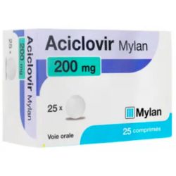 Aciclovir 200Mg Viatris Cpr 25