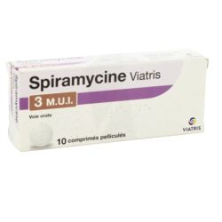 SPIRAMYCINE VIATRIS 3 M.U.I, 10 comprimés