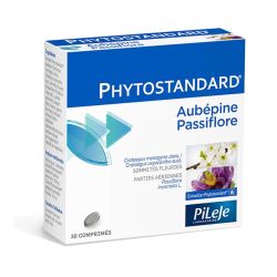 PiLeJe Phystostandard Aubépine Passiflore sommeil et stress (30 comprimés)