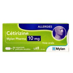 Cetirizine viatris 10Mg Cpr Sec *7