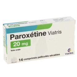 Paroxetine 20 mg Viatris 14 comprimés sécables