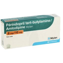 Perindopril/Amlodipine 8 mg/10 mg Viatris 30 comprimés