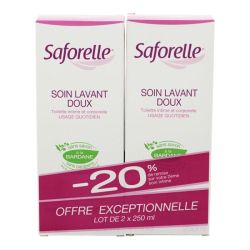 Saforelle Soin Lavant Doux Intime lot de 2 x 250Ml -20% Sur Le Second