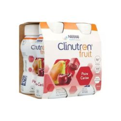 Clinutren Fruit Boisson Hyperénergétique Poire-Cerise (4 x 200 ml)