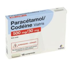 Paracetamol/Codeine 500 mg/30 mg Viatris 16 comprimés
