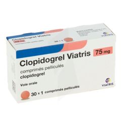 Clopidogrel 75Mg Viatris Cpr 30X1