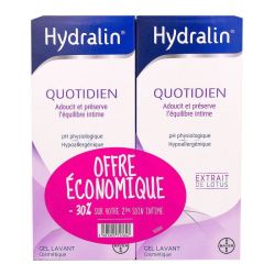 Hydralin Quotidien Gel Lavant Intime 400Ml*2