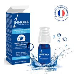 Innoxa Gouttes Oculaires Hydratantes Yeux Rouges et Fatigués Formule Bleue (10 ml)