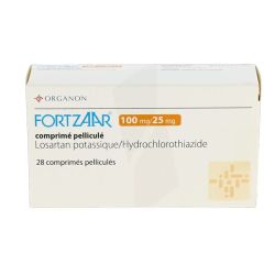 Msd Chibret Fortzaar 100 mg / 25 mg (Boîte De 28 Comprimés)