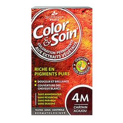 COLOR & SOIN Coloration Permanente 4M Châtain Acajou