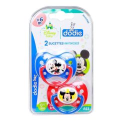 Dodie Sucette Anatomique +6M Mickey A63 X2