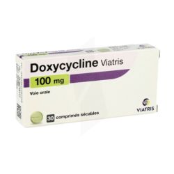 Doxycycline 100 Mg Viatris Comprimé Sécable 30