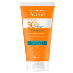 Avène Cleanance Protection Solaire SPF50+ peaux grasses à imperfections (50 ml)