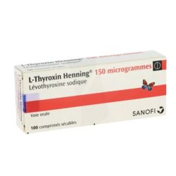 L-Thyroxin Henning 150 Μg Comprimé Sécable Plaquette/100