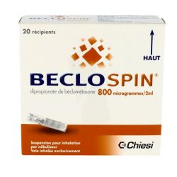 Beclospin 800 mcg/2 ml Suspension pour inhalation 20