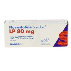 Sandoz Fluvastatine 80 mg Libération Prolongée (30 Comprimés)