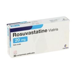 Rosuvastatine Viatris 20 mg 30 comprimés pelliculés