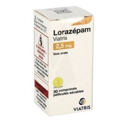 Lorazepam 2,5 Mg Viatris Comprimé Sécable x30