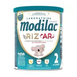 Modilac Expert Riz AR allergie aux protéines de lait de vache 2e Age (6-12 mois) (800 g)