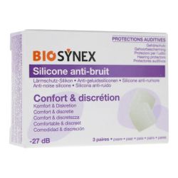Biosynex Protections Auditives Silicone (3 Paires)