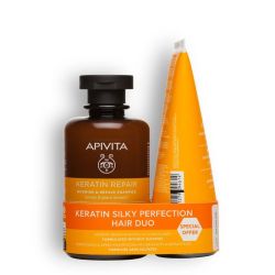 Apivita Duo Kératine Repair Shampoing (250 ml) & Après-Shampoing (150 ml)