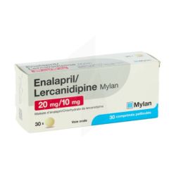 Enalap/Lerc Viatris 20Mg/10Mg Cpr Pell Plq/30