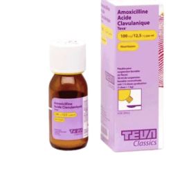 Amox/Ac Clav Teva 100Mg/12,5Mgpml Enf  Fl/14G