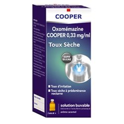 Oxomemazine Clarix Cooper 0,33Mg/Ml sans sucre 150Ml