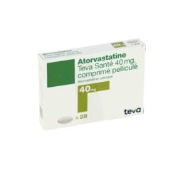 Atorvastatine 40 mg Teva, 28 comprimés