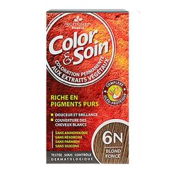 COLOR & SOIN Coloration permanente 6N Blond Fonce