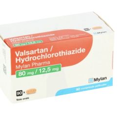 VALSARTAN/HYDROCHLOROTHIAZIDE VIATRIS 80 mg/12,5 mg, 90 comprimés pelliculés